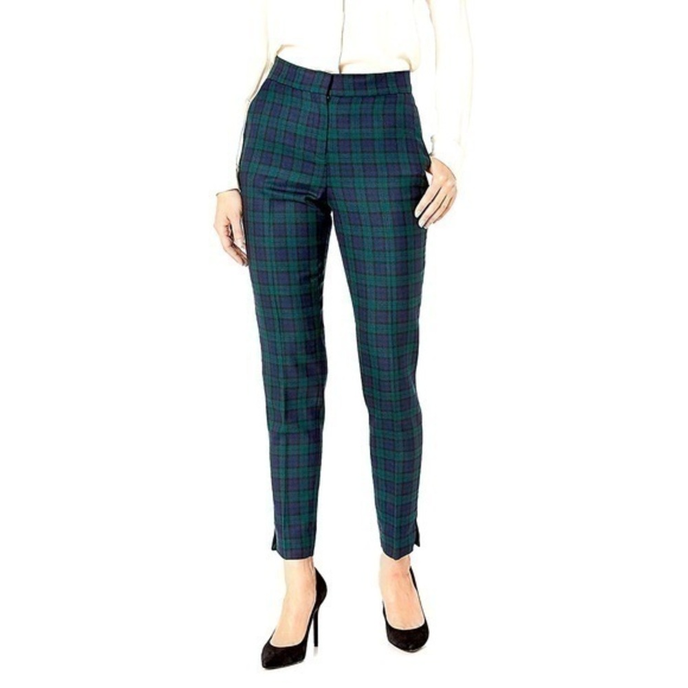 Pendleton Plaid virgin wool Trousers size 14 petite